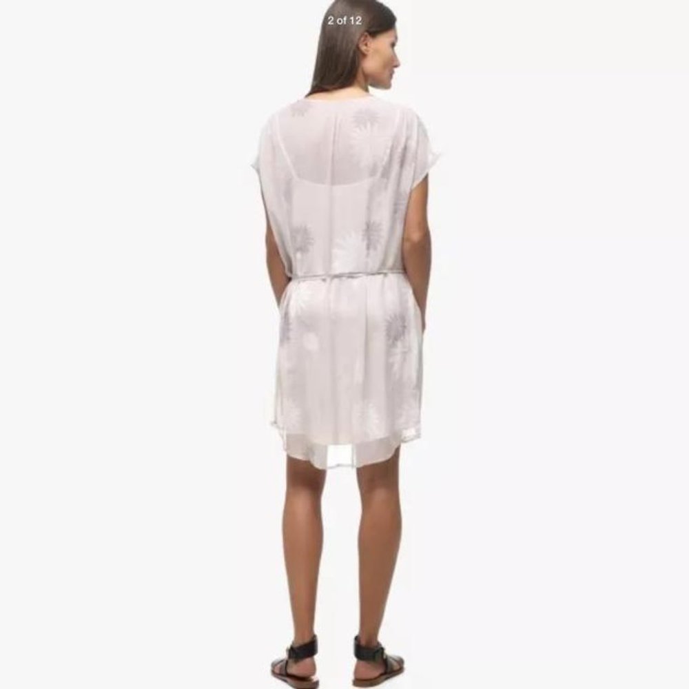 James Perse Grey Chiffon Dress with Slip, Size 2
